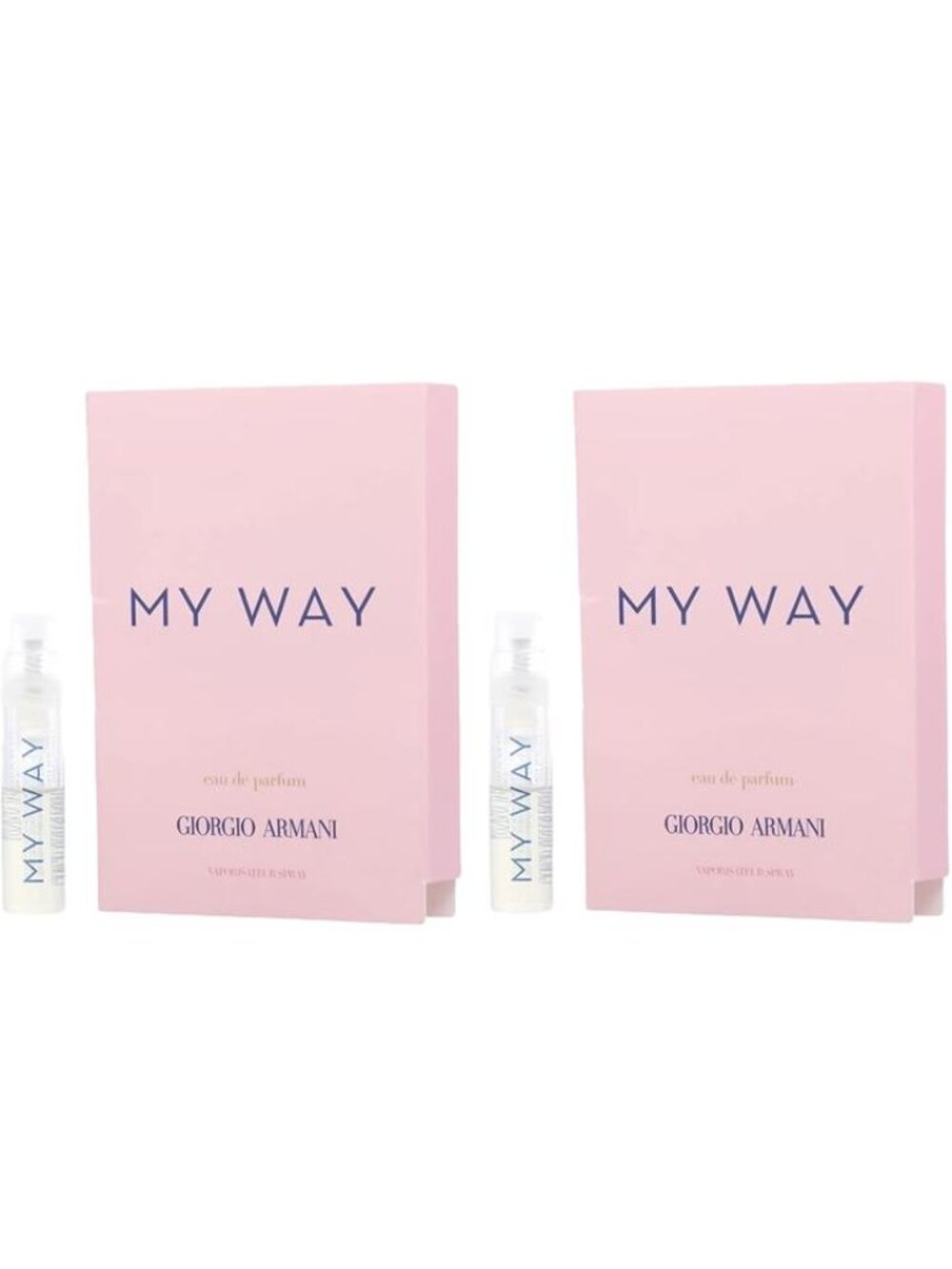 2X Giorgio Armani My Way eau de parfum spray sample 0.04 oz./1.5ml NEW